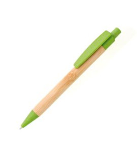 Bambusové pero BORGO STRAW svetlo zelené 