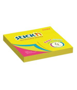 Samolepiaci bloček Stick’n Hopax Alternate, mix neón, 76 x76 mm 