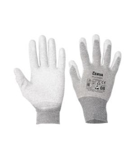 Rukavice nylonové, bezšvové, pletené FLICKER, veľ. 10/XL 