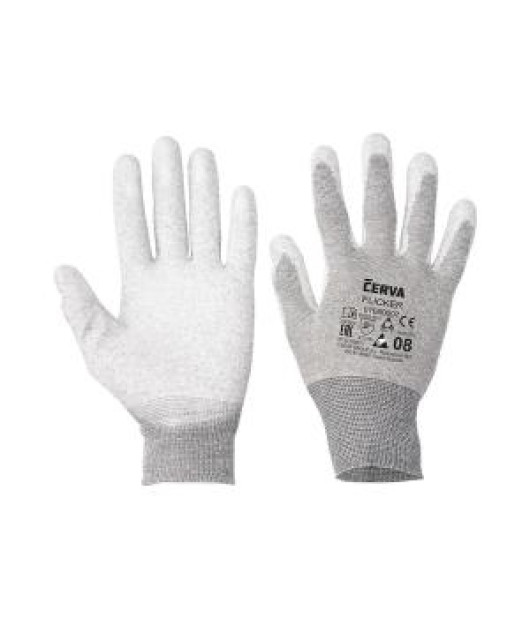 Rukavice nylonové, bezšvové, pletené FLICKER, veľ. 10/XL 