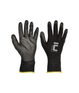 Rukavice nylónové BUNTING BLACK, veľ. 8/M 