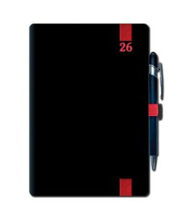 Diár denný A5 ELASTIC red 2026 
