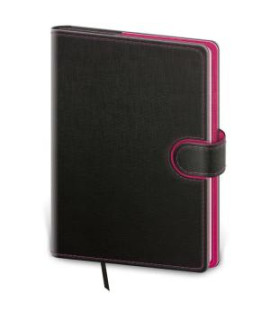 Diár Flip denný A5 14,3x20,5cm - antracit/magenta 2025 