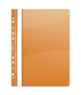 Rýchloviazač PVC s eurodierovaním DONAU lesklý oranžový 