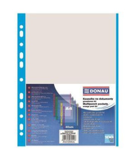 Euroobal DONAU A4 40mic s modrým okrajom 100ks 