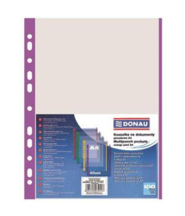 Euroobal DONAU A4 40mic s fialovým okrajom 100ks 
