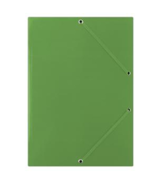 Kartónový obal lesklý s gumičkou DONAU zelený 