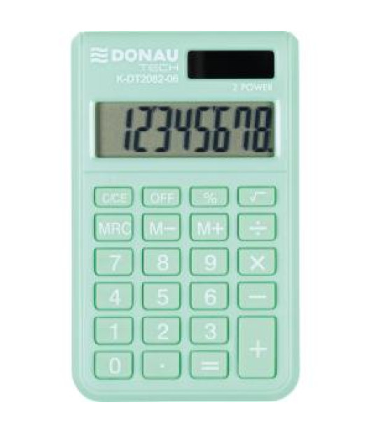 Kalkulačka DONAU TECH K-DT2082 vrecková zelená 