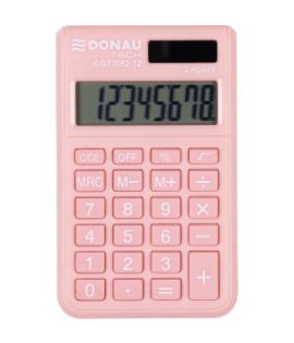 Kalkulačka DONAU TECH K-DT2082 vrecková ružová 