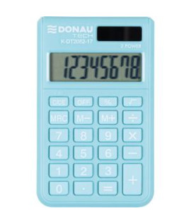 Kalkulačka DONAU TECH K-DT2082 vrecková tyrkysová 
