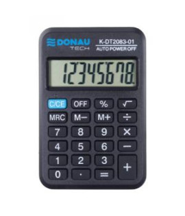 Kalkulačka DONAU TECH K-DT2083-01 vrecková čierna 