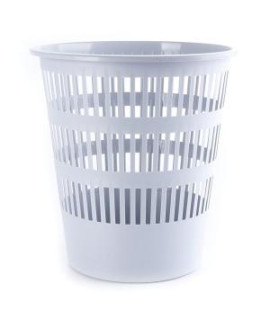 Kôš plastový rebrovaný 12 ℓ sivý 