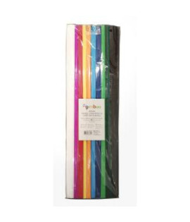 Krepový papier GIMBOO 50 x 200 cm, mix klasických farieb 