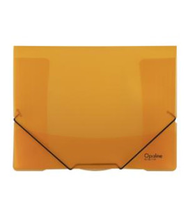 Plastový obal s gumičkou Karton PP Opaline, oranžový 