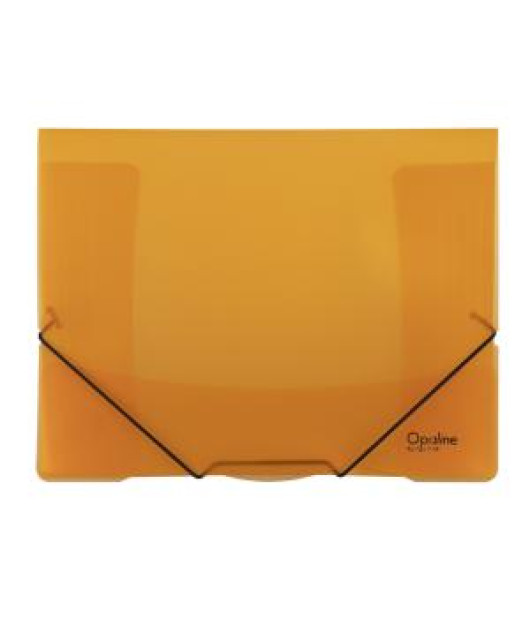 Plastový obal s gumičkou Karton PP Opaline, oranžový 