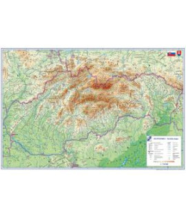 Podložka na stôl KARTON PP s mapou Slovenska 40x60cm 