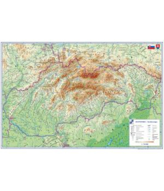 Podložka na stôl KARTON PP s mapou Slovenska 40x60cm 