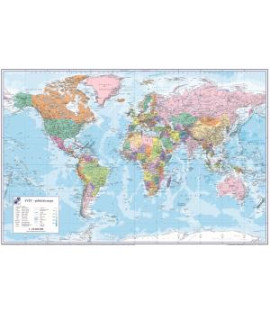 Podložka na stôl KARTON PP s mapou sveta 40x60cm 