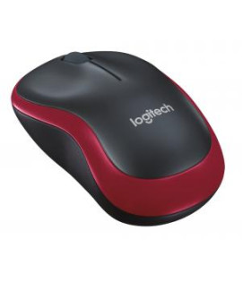 Myš Logitech M185 červená, bezdrôtová, optická 