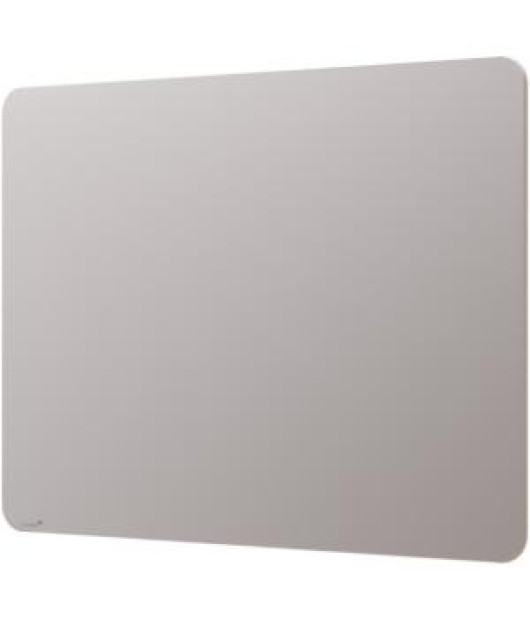 Tabuľa GLASSBOARD matná oblé rohy 90x120, sivá 