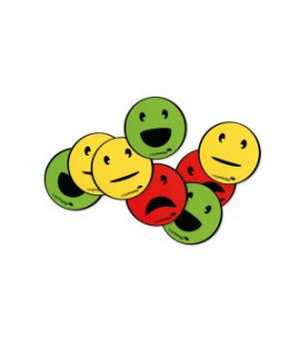 Magnety Emoticon s priemerom 50mm, mix 6 ks 