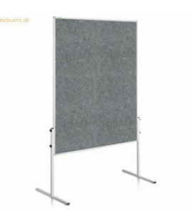 Moderačná tabuľa plstená 150x120 cm ECONOMY sivá neskl. 