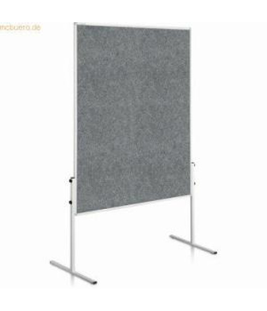 Moderačná tabuľa plstená 150x120 cm ECONOMY sivá neskl. 