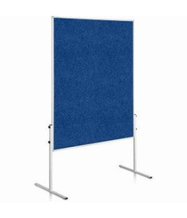 Moderačná tabuľa plstená 150x120 cm ECONOMY modrá neskl. 