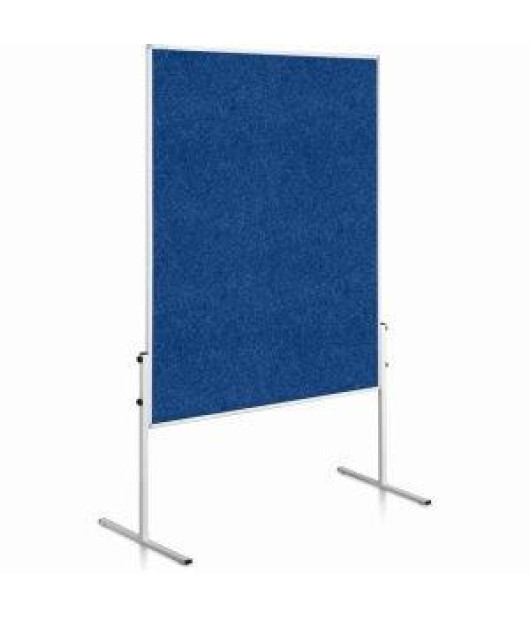 Moderačná tabuľa plstená 150x120 cm ECONOMY modrá neskl. 