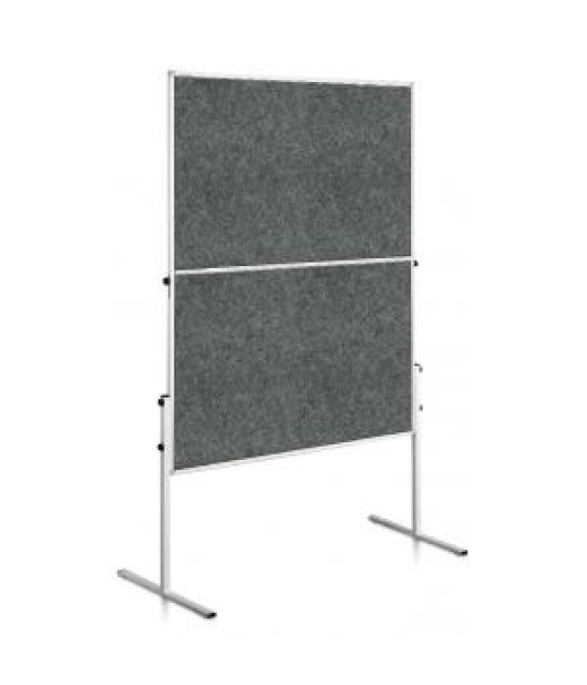 Moderačná tabuľa plstená 150x120 cm ECONOMY sivá 
