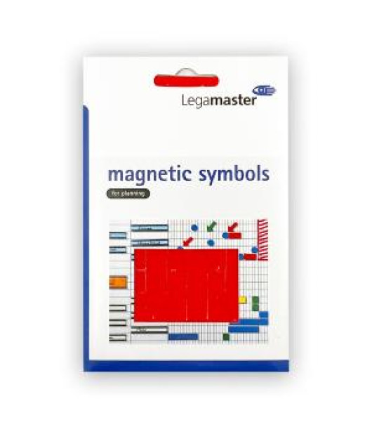 Magnetický symbol šípka červená, 20x35 mm, bal. 12 ks 