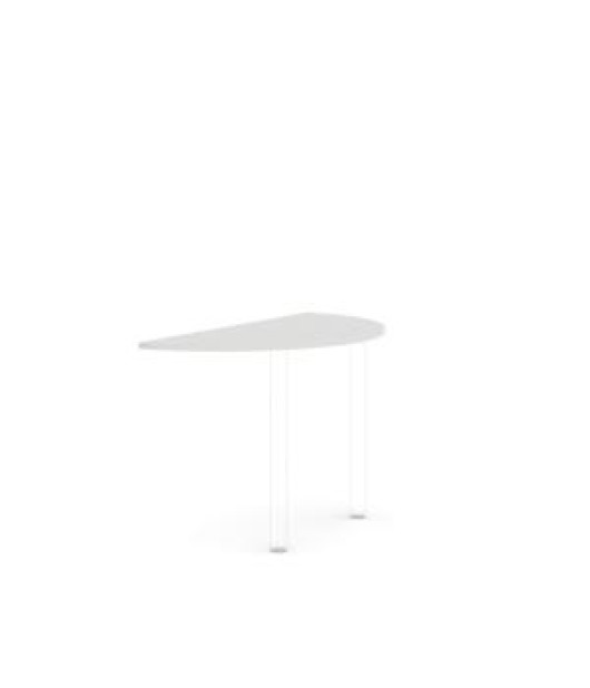 Doplnkový stôl bez nohy BASIC, 120x2,2x60cm, biela 