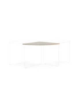 Doplnkový stôl bez nohy BASIC, 80x2,2x80cm, dub Sonoma 