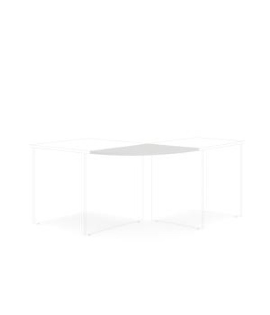 Doplnkový stôl bez nohy BASIC, 80x2,2x60cm, biela 