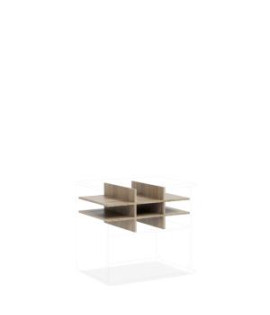 Priehradka do niky BASIC, 77x34x52cm, dub Sonoma 