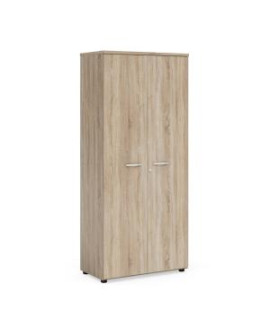 Policová skriňa BASIC, so zámkom, 80x40x182,1cm, dub dub Sonoma 