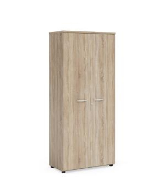 Policová skriňa BASIC, so zámkom, 80x40x182,1cm, dub dub Sonoma 