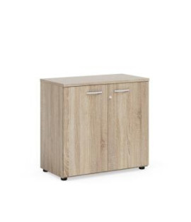 Policová skriňa BASIC, so zámkom, 80x40x76,5cm, dub Sonoma 