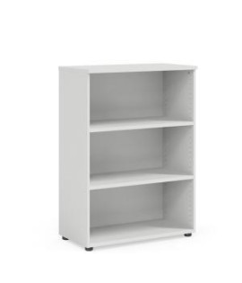 Policová skriňa BASIC, otvorená, 80x40x111,7cm, biela 