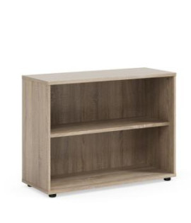 Policová skriňa BASIC, otvorená, 100x40x75,3cm, dub Sonoma 
