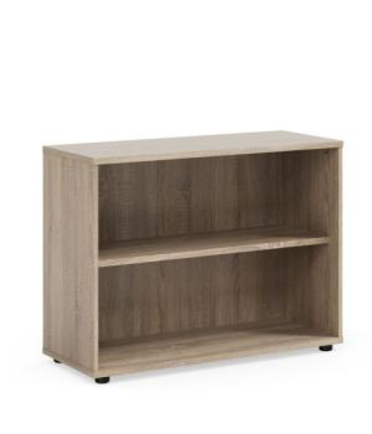 Policová skriňa BASIC, otvorená, 100x40x75,3cm, dub Sonoma 
