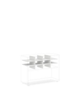 Priehradka do niky BASIC, otvorená, 96,2x35,3x32,7cm, biela 