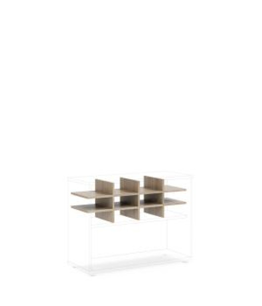 Priehradka do niky BASIC, otvorená, 96,2x35,3x32,7cm, dub Sonoma 