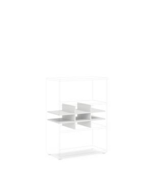 Priehradka do niky BASIC, otvorená, 76,7x37,8x32,9cm, biela 