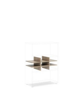 Priehradka do niky BASIC, otvorená, 76,7x37,8x32,9cm, dub Sonoma 