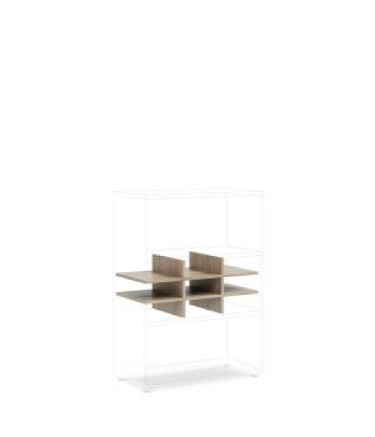 Priehradka do niky BASIC, otvorená, 76,7x37,8x32,9cm, dub Sonoma 