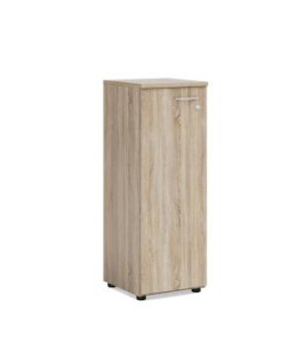 Policová skriňa BASIC, ľavé dvere so zámkom, 40x40x111,7cm, dub Sonoma 