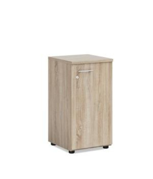 Policová skriňa BASIC, pravé dvere so zámkom, 40x40x76,5cm, dub Sonoma 