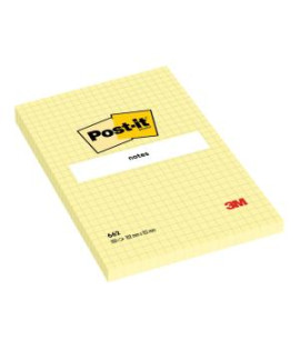 Samolepiaci bloček Post-it 102x152 žltý štvorčekový 