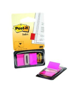 Záložky Post-it Index široké 25x43 ružová 
